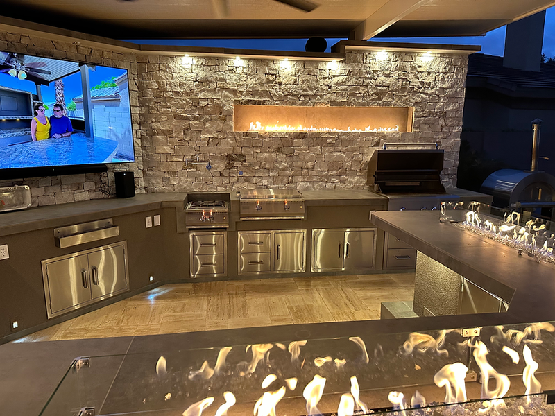 KoKoMo Luxury Outdoor Kitchen BBQ Island - Custom Built Premium Cooking Station for Your Backyard